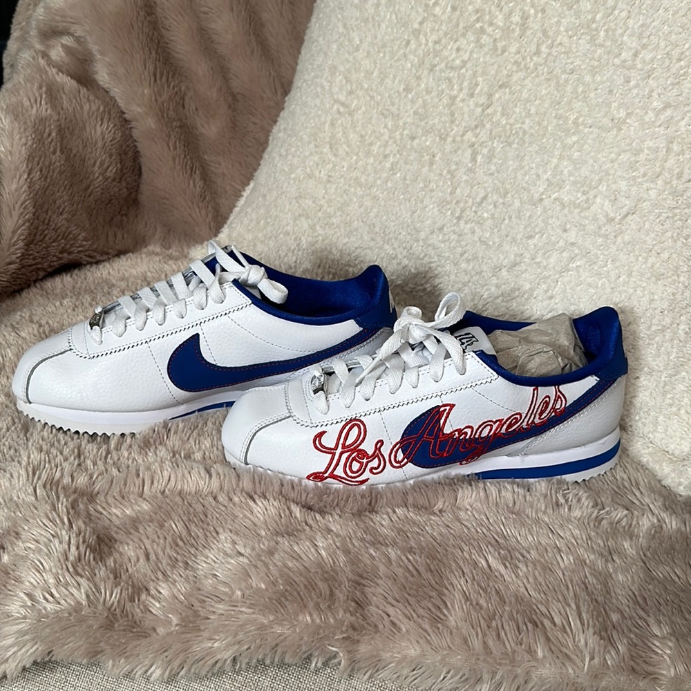 Nike Cortez Basic Leather Wht/Game Royal